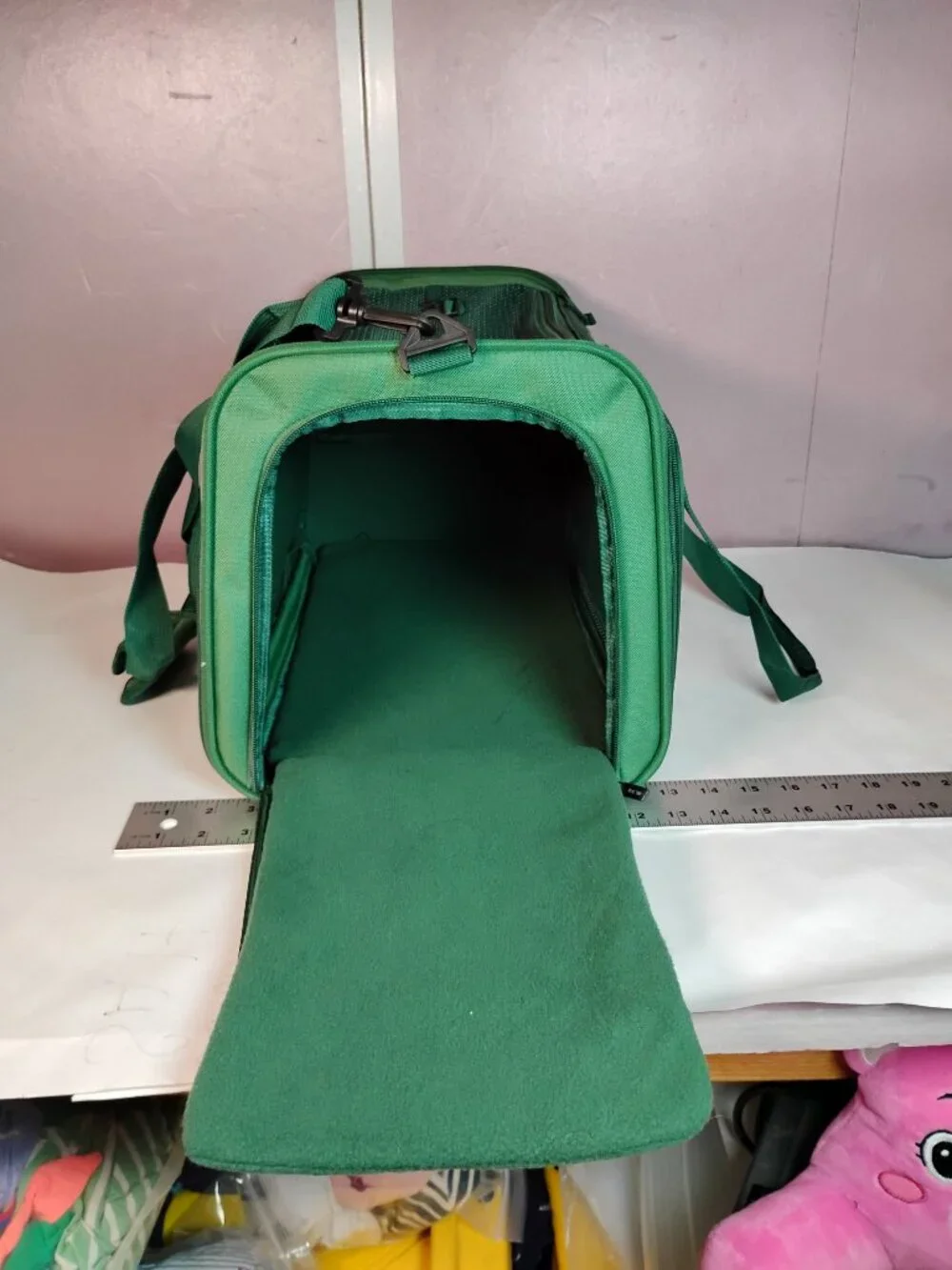 MIDOG Green Soft Sided Pet Carrier Travel Bag Expandable Cat Dog Carrier Tote